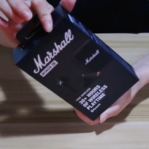 MARSHALL MINOR IV BLACK - รับประกัน 1 ปี + ส่งฟรีทั่วไทย (หูฟังบลูทูธ หูฟังไร้สาย หูฟัง true wireless หูฟัง marshall ของแท้ หูฟังเบสหนัก)