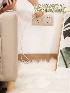 Transparent wall mobile storage box wall air conditioner remote control organizer punch-free toilet bathroom storage box
