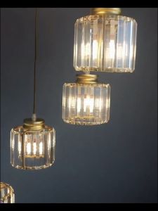 Nordik Lampu Gantung Kaca Kristal Lampu Gantung Modern Sederhana Lampu Gantung Ruang Makan Ruang Tamu Kamar Tidur
