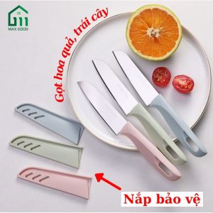 Dao gọt hoa quả siêu sắc chất liệu thép không gỉ có bao an toàn