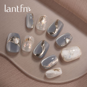 LANTINGFANG | Handmade Ocean Pearl Ins Style Cat Eye Short Nails