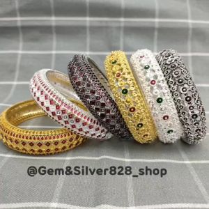 กำไลข้อมือลงยา ตกแต่งชุดพื้นเมือง สินค้าพร้อมส่งจากไทย