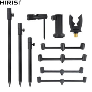 Hirisi Carp Fishing Rod Pod Bank Stick and Buzz Bar Fishing Rod Holder Support The Fishing Rod