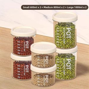 WEVOLA | Transparent Food Grade Storage Container for Snacks Tea Cereals