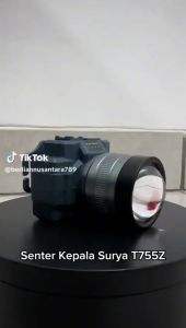 Surya Senter Kepala Zoom SYH T755Z Lampu Super Terang 75W Cahaya Putih Tahan Air - GARANSI RESMI