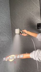 HomeBox 🇸🇬 Shower Head 3 Modes High Pressure Water Saving One-Key Stop Water Massage with Filter Element 花洒