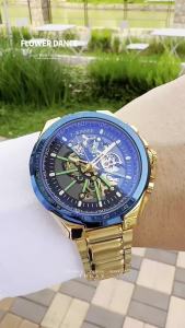 T-WINNER | WINNER Fashion Mechanical Watch for Men Luminous Hands Sports Skeleton Automatic Watches Stainless Steel Strap Mens Wristwatches