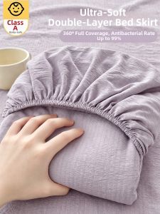 KAMONI | Summer Partial Cotton Bed Sheet Protector Single