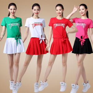 Yang Li Ping Square Dance Fitness Set New Style Street Dance Costume Internet Famous Performance Spring Autumn Womens Cotton Two-Piece Outfit