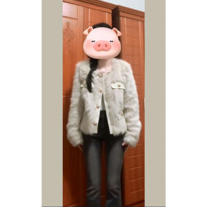 Short Fur Jacket Womens Autumn Winter 2023 New Design Sensation Little Fragrance Style Versatile Personality Matching Open Cardigan Top Trendy