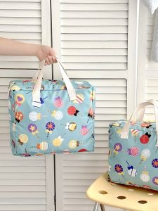 School Uniform Storage Bag Childrens Clothing Laundry Bag Portable Blanket Storage Pouch Student Dormitory Duvet Pillow Organizer