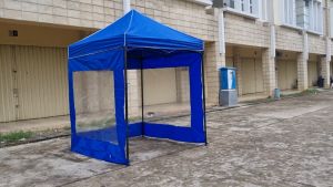 Tenda Lipat 3x3 Lengkap Dinding Mika 3 Sisi