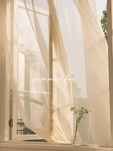 Luxury Metallic Embroidered Sheer Curtains - Shimmering Voile Window Drapes Living Room Bedroom Kurtain