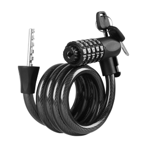 5-Digit Resettable Combination Bicycle Lock Anti-Theft Scooter Security Steel Wire Cable Bike Lock