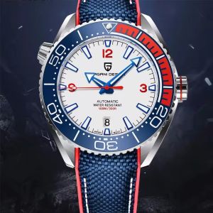 PAGANI THIẾT KẾ 42MM Đồng Hồ Tự Động Nam Sang Trọng Chống Nước Mặt Kính Sapphire Cơ Khí Thương Hiệu Hàng Đầu Cổ Điển Đa Năng Dây Cao Su