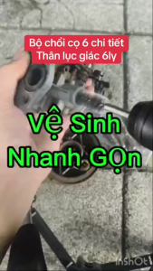 BỘ 6 CÂY CHỔI ĐÁNH RỈ SẮT SỢI INOX THÂN 6LY TRỤ DÀI