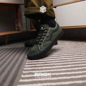 Brick Mansions - Matrix Green Black Sepatu Sneakers Casual Pria Wanita
