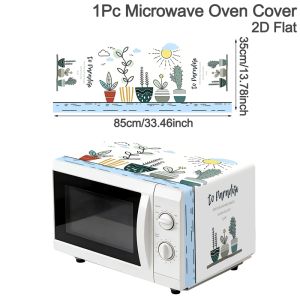 35x85cm Đa Năng Polyester Vỏ Lò Vi Sóng Chống Bụi Chống Dầu In Hỗn Hợp Bảo Vệ Thiết Bị Nhà Bếp Để Trang Trí Nhà Cửa