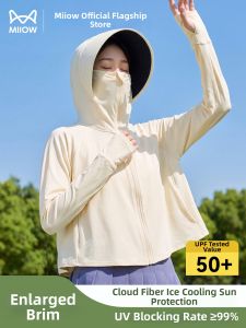 MiiOW | Sun Protection Cloak Light Thin Raw Yarn Ice Silk Sunscreen Clothing