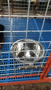 All Stainless Hanging Dog Bowl XL 24CM