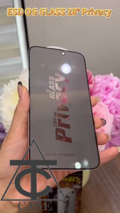 ฟิล์มกันรอยแบบกันฝุ่นและความเป็นส่วนตัวแบบอัพเกรดสำหรับ Samsung A06 A05 A03 A02 A16 A15 A14 A13 A12 A36 A56 A54 A55 A35 S23 S24 S25 Ultra 5G A04 A53 A52S A50 ฟิล์มกันรอยแบบอลูมิเนียมโค้งใหญ่ป้องกันการมองทะลุ Privacy Tempered Gass