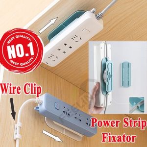 Self Adhesive Power Strip Holder Fixator Power Extension Socket Cord Cable ManagementDesk OrganizerPlug HolderWall Mount Wire Organizer Plug Cover