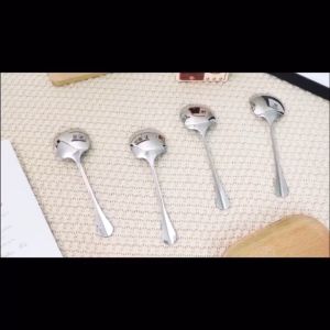 Heavy duty stainless steel serving spoon serving fork soup ladle kutsara tinidor makapal perfect for serving and cooking serving spoon for buffet server set big spoon for serving spoon stainless steel restaurant kitchen equipment catering equipment