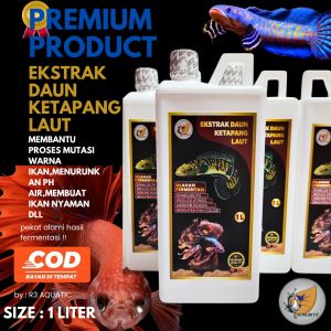 EKSTRAK DAUN KETAPANG LAIT PEKAT PREMIUM 1 LITER BAGUS BUAT IKAN