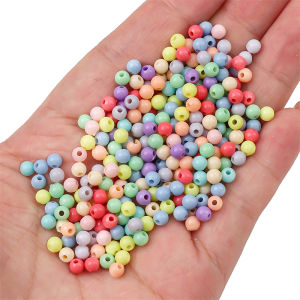 3600pcs/Box 4mm 24 Colors Acrylic Beads Kit Set for Necklace Bracelet Keychain DIY Jewelry Craft Making