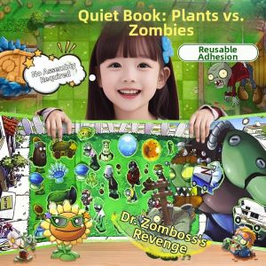 JIEXI | Plants vs Zombies Magnetic Quiet Book for Children Toys DIY