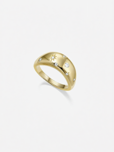 Light Shining Star Pattern Luxurious Ring