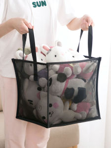 Giỏ Đựng Quần Áo Bẩn Lưới Gấp Hình Vuông Lớn Cho Phòng Tắm Giỏ Đựng Quần Áo Bẩn Di Động Thanh Tay Cầm Dùng Trong Gia Đình