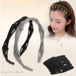 Portable Folding Hairband Womens Travel Convenient Tooth Pressed Hair Headband New 2025 Stretchable Face Washing Special Band