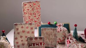 10pcs/lot Linen Christmas Cotton Bags  10x14 13x18cm Candy Gifts Jewelry Packaging Bags Drawstring Gift Bag & Pouches