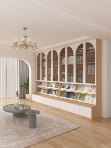 KEBIXIONG | Flap Door Combined Bookshelf And Seat Cabinet