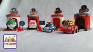 ToysgeniX Gift For Kids Robocar Poli Catapult Vehicle Toy Funny Ejection Kids Toys Kereta Mainan Lastik