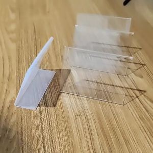 【Local Delivery Quickly】TBPH 10pcs Acrylic Display Stand Desk Sign Label Frame Display Business Card Holders