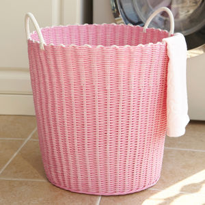 Trendy Large Dirty Clothes Storage Basket Toy Bucket Home Laundry Hamper Nordic Style Bathroom Organization Basket Enyize