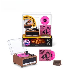 Bandai | Zuru Mini Brands Movable Mini Vinyl Record Player Blind Box Playable Mini Phonograph Random Surprise Collectible Toy Set Toys