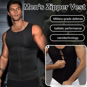 Men's Running Zipper Fitness Corset Tank Top
