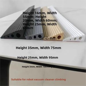 Indoor Outdoor Threshold Crossing Mat Step Pad Slope Sticker for Robotic Vacuum Cleaner Stone Protection Edge Sealant Rubber