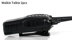 Walkie Talkie Jarak Jauh 10km(Max) 2800mAH HT Wlan UHF 2 Units Handy Talky Waterproof Portable With Charger / Headset