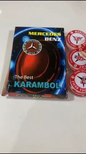 Biji Karambol Tebal 5mm Motif Mercedes Benz