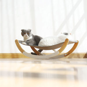 Cat Pet Dog Wooden Hammock Bed Hammock Swing Bed Cat Tree House Rumah Kucing