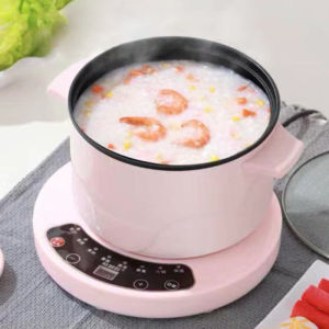 Automatic Small Electric Rice Cooker Quick Soup Maker Stainless Steel Kitchen Appliance for 2-3 People Fast Porridge Pot