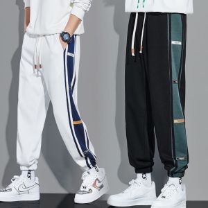 019 L-5XLแฟชั่น2023กางเกงแฟชั่นขายาวผู้ชายสไตล์เกาหลีกางเกงขายาวผู้ชายทรงสวยใส่แล้ดูหล่อเท่เนื้อผ้าระบายอากาศได้ดีใส่ได้ทุกโอกาส