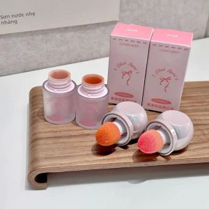 Phấn Má Dạng Lỏng Velvet Liquid Blusher Độ Lì Thấp Màu Đào Kem Mịn Màng Dùng Được Cho Má Và Môi Kèm Cọ Mút Màu Tự Nhiên