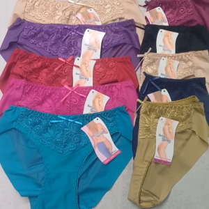 Quần Sịp Lót Nữ Lụa voal phối ren cao cấp 55kg Đến 65kg Mềm Mát MarketOnline68 5402