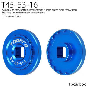 TOOPRE | TOOPRE Aluminum Alloy BB Bottom Bracket Removal Sleeve Tool T45/T47 Bottom Bracket CNC Precision Anodized Blue Anti-Slip Teeth