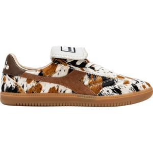 Spring Calf Print Flap Vintage Cowhair Sneakers